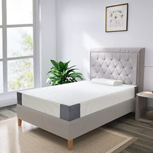 10 inch hybrid memory foam mattresses,twin size cooling gel mattress in a box,pressure relief mattress with breathable mattress cover,medium-firm mattress/certipur us certified/made in usa-twin