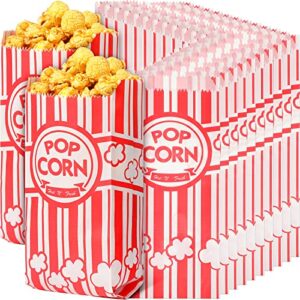 popcorn bags for party, 1 oz paper popcorn bags individual servings popcorn boxes red and white popcorn container popcorn holder for circus carnival birthday party favor(800 pieces)
