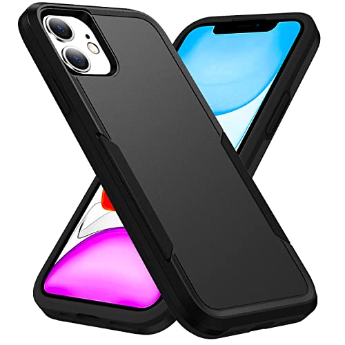 Hsefo Designed for iPhone 11 Case, Heavy Duty Protection Shockproof Dropproof Dustproof Anti-Scratch Phone Case Cover for iPhone 11 -Black