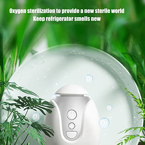 Smart Ozone Deodorizer, Portable Ozone Refrigerator Deodorizer, Mini Rechargeable Freshener for Refrigerator Home Mini Sterilization Equipment