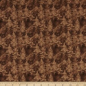 riley blake designs riley blake nature's window trees fabric, brown