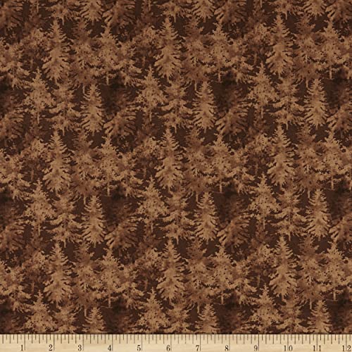 Riley Blake Designs Riley Blake Nature's Window Trees Fabric, Brown