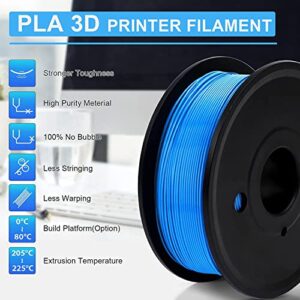 KMNEI 3D Printer Filament 1.75MM PLA Filament 3D Printer Consumables Blue