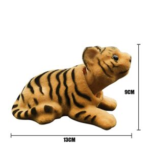 ihreesy Car Dashboard Decoration,Shaking Head Tiger Ornament Bobble Head Car Ornament Cute Car Dash Ornament Decoration for Car Vehicle Home,White