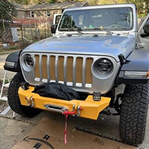 RUGCEL GRIPWAY 13500lb Waterproof Electric Black Synthetic Rope Winch with Hawse Fairlead, Wired Handle and 2 Wireless Remote