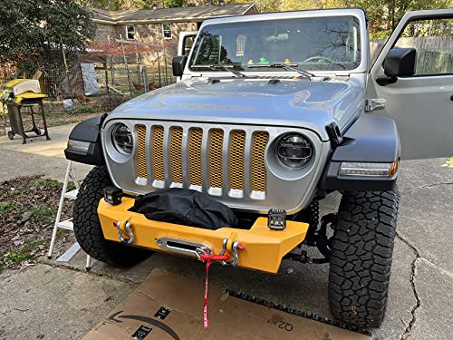 RUGCEL GRIPWAY 13500lb Waterproof Electric Black Synthetic Rope Winch with Hawse Fairlead, Wired Handle and 2 Wireless Remote