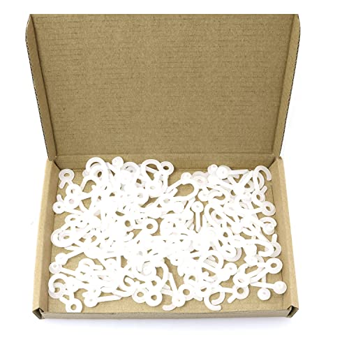 Sock Display Hooks PZRT 60pcs White Plastic J Hooks Hanger for Socks Hats Underwear Retail Clothes Display Hanger Accessories