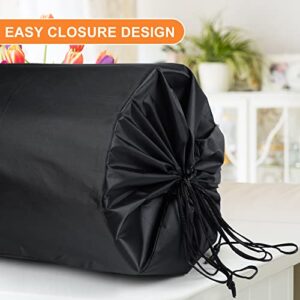 CHENGU Jumbo Rug Storage Bag Fitting Rugs up to 9 x 12 Ft, Protection for Rolled Rug 24 x 130 Inch, Large Nylon Dustproof Drawstring Rug Storage Bag