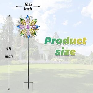 Wind Spinners Outdoor Metal Windmills 12 Inch Wind Sculptures for Yard and Patio Lawn Decor