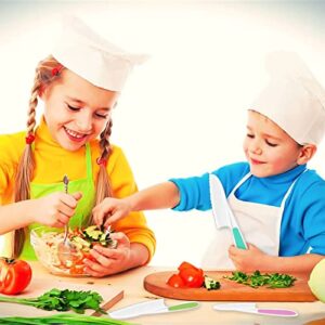 defutay Kids Knife Set, 3PC Nylon Kitchen Baking Knife Set BPA-Free Kids' Knives - Firm Grip, Serrated Edges - Kids Safe Cooking Knives For Real Cooking & Cutting Fruit, Bread, Lettuce (Multicolor 1)