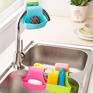 1PC Holder Kitchen Double Sink Caddy Saddle Style Storage Sponge Rack Tool (Green) Deft and Professional, as shown