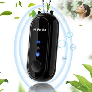 portable air purifier necklace, personal wearable negative ionizer air cleaner for adults and kids