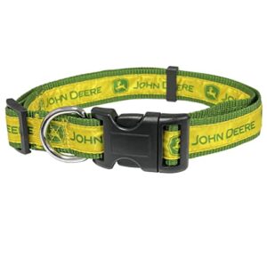 pets first john deere pet collar. licensed dog collar, large collar for dogs & cats. a shiny colorful cat by all farmers, contractors, fans of tools (jod-3588-lg)