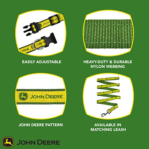 Pets First John Deere Pet Collar. Licensed Dog Collar, Large Collar for Dogs & Cats. A Shiny Colorful Cat by All Farmers, Contractors, Fans of Tools (JOD-3588-LG)