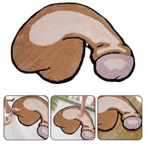 meideli bathroom rugs, funny shape kitchen mat soft & non-slip front door mat carpet floor rug, area rug for living room, bathroom, kitchen,bedroom, home decor 15.75" * 23.62" brown