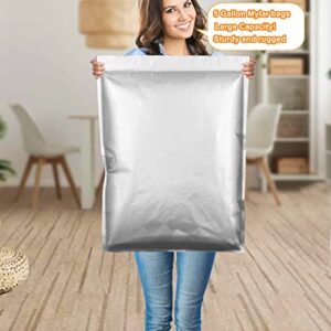 Ztalee 15 Pack 5 Gallon Mylar Bags (9.4 Mil) and 15x 2000cc Oxygen Absorbers, Vacuum Resealable Ziplock Mylar Aluminum Foil Bags, Oxygen Absorbers Packets for Long Term Food Storage