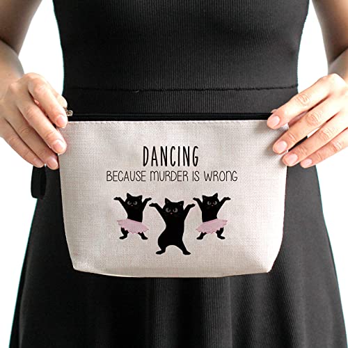 Hanamiya Na Dancer Gifts Novelty Gifts for Dance Lovers, Bar Home Office Discos Music Dance Theme Party Favors, Hip Hop Dance Lovers, Dancing Lover Gifts Ideas Funny Unique Humor Sarcasm Makeup Bag