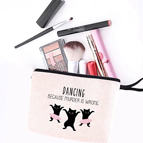 Hanamiya Na Dancer Gifts Novelty Gifts for Dance Lovers, Bar Home Office Discos Music Dance Theme Party Favors, Hip Hop Dance Lovers, Dancing Lover Gifts Ideas Funny Unique Humor Sarcasm Makeup Bag