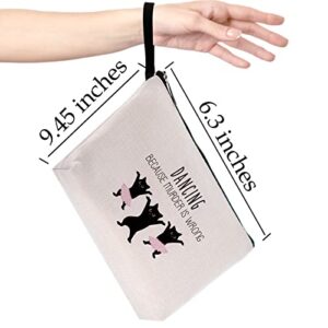 Hanamiya Na Dancer Gifts Novelty Gifts for Dance Lovers, Bar Home Office Discos Music Dance Theme Party Favors, Hip Hop Dance Lovers, Dancing Lover Gifts Ideas Funny Unique Humor Sarcasm Makeup Bag