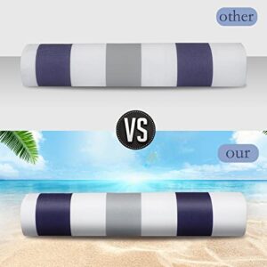 FYY Beach Towel, Microfiber Beach Towel 60" x 30", Super Absorbent, Quick Dry, Sand Free Thick Pool Towel for Swimming, Beach, Travel, Camping, Ideal Gift for Women Men, Mom Dad, Kids, Friend Stripe