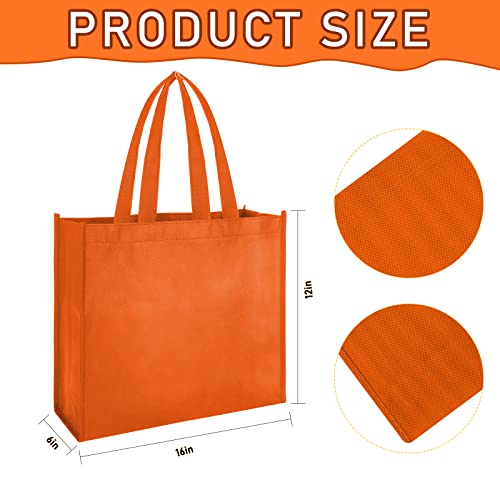 36 Pack Reusable Gift Bags Multicolor Tote Bags with Handles Foldable Non Woven Tote Bags Fabric Cloth Treat Bags for Shopping Gifts Groceries Birthdays Party Supermarket Event