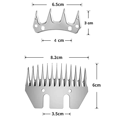 Sheep Shears Replacement Blades Straight 13 Tooth for fit Oster,Heiniger,Lister,Sheep Clippers for Close Trimming of Sheep,Goats, Llamas, and Alpacas.