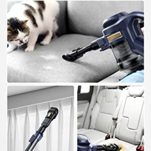 Voweek Cordless Vacuum Cleaner, Lightweight Stick Vacuum Cleaner with Powerful Suction, Detachable Battery, Self-Standing, 1.3L Dust Cup, 4 in 1 Handheld Vacuum for Home Hard Floor Carpet Pet Hair