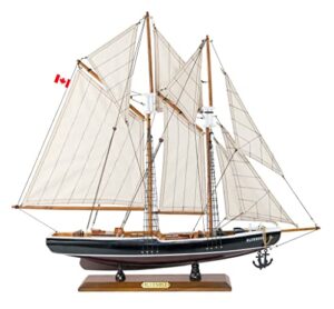 sailingstory wooden sailboat model ship bluenose 1/85 scale replica schooner sailboat decor medium