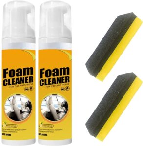 dragon honor 2pcs multipurpose foam cleaner spray,all-purpose household cleaners for car and kitchen, leather decontamination,suitable for car house and kitchen (100ml)