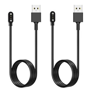 acediar [2-pack] 3.3ft smart watch charger magnetic usb charging cable for letsfit willful yamay veryfitpro sw023 id205l sw021 id205u id205s sw025 uwatch 3s 3 2 2s