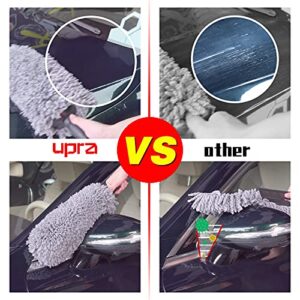 upra Effective Car Duster Kit Medium，Best Microfiber Multipurpose Duster,Interior &Exterior Cleaning Tools,Dashboard Detailing Brush,Scratch Lint Free,Pollen Removing,extendable Handle,Tuck,SUV,RV