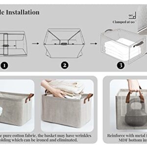 StorageWorks 2-Pack Storage Baskets for Shelves + 3-Pack Closet Baskets