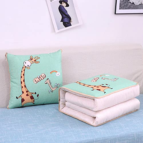 NA Multifunctional Pillow Printed Logo Company Opening Activities Promotional Practical Gifts Year of The Tiger Advertising Pillow Quilt 45 * 45cm绗缝款 Nordic Deer