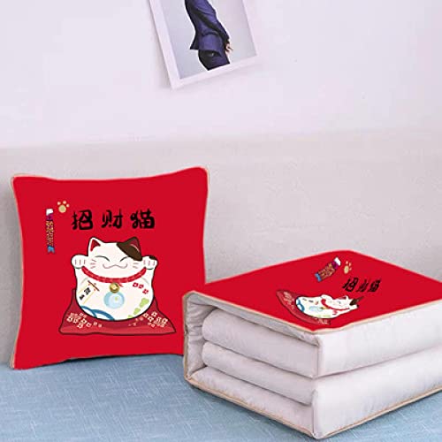 NA Multifunctional Pillow Printed Logo Company Opening Activities Promotional Practical Gifts Year of The Tiger Advertising Pillow Quilt 45 * 45cm绗缝款 Nordic Deer