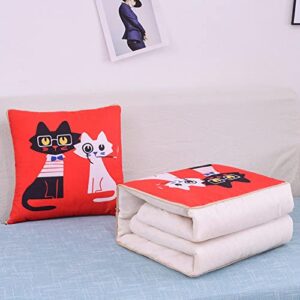 NA Multifunctional Pillow Printed Logo Company Opening Activities Promotional Practical Gifts Year of The Tiger Advertising Pillow Quilt 45 * 45cm绗缝款 Nordic Deer