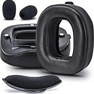 A40 tr Sheepskin Ear Cushion Earpads Compatible with Astro A40 TR Headset - with Headband/Microphone Foam by DIMOST