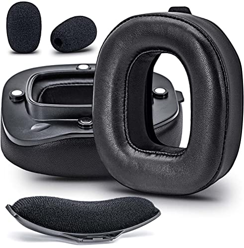 A40 tr Sheepskin Ear Cushion Earpads Compatible with Astro A40 TR Headset - with Headband/Microphone Foam by DIMOST