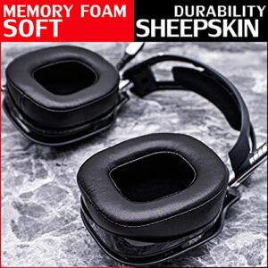 A40 tr Sheepskin Ear Cushion Earpads Compatible with Astro A40 TR Headset - with Headband/Microphone Foam by DIMOST