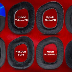 HS80 Ear Pads Compatible with HS80 Headset I Thicker Enhanced Memory Foam - More Soft Comfort Protein Leather by DIMOST