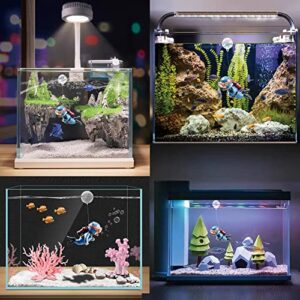 MUNLIT Floating Fish Tank Decorations — Freshwater Blue Fat Diver, Funny Device Fish Tank Accessories, Small Cartoon Aquarium Ornament and Toy, Great for Freshwater Tanks (Blue Fat Diver)