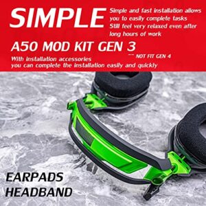 A50 GEN 3 MOD KIT Velour Ear Pads for Astro A50 GEN 3 Headset I with Headband by DIMOST - NOT FIT GEN 4