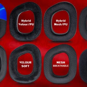 HS80 Ear Pads Compatible with HS80 Headset I Thicker Enhanced Memory Foam - More Soft Comfort Micro Velour by DIMOST
