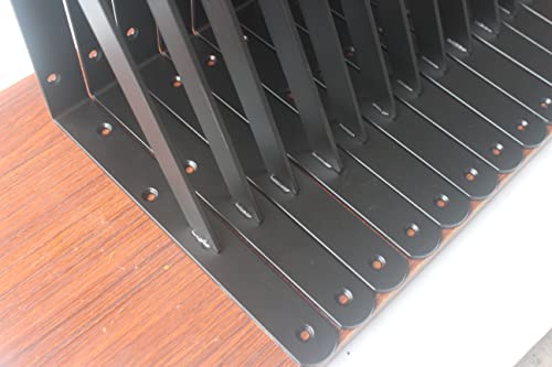 12 Pack L12" x H 8" Black Heavy Duty Shelf Brackets with Screws Metal Shelf Brackets Shelf Support Angle Brackets for Shelves L Brackets Heavy Duty Floating Shelf Brackets