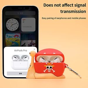 Compatible with airpod pro case New 3D Cute Cartoon case, Stylish Designer Skin, Very Suitable Teenagers, Children, Boys Girls (Lufi Snails/Pro)