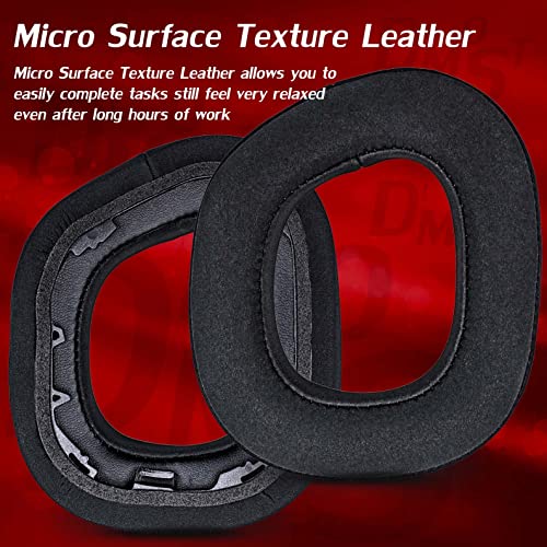 HS80 Ear Pads Compatible with HS80 Headset I Thicker Enhanced Memory Foam - More Breathable Comfort Micro Surface Texture Leather by DIMOST