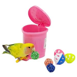 yanqin parrot puzzle toys, trick prop training education interactive toys for parakeets, conures, cockatiels, budgies, lovebirds bird intelligence training toy for small and medium birds