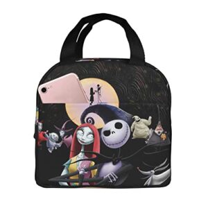 halloween christmas insulated lunch bag portable cooler lunch box reusable leakproof thermal tote bag for men women travel/picnic/work