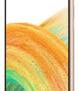 SAMSUNG Galaxy A33 5G Dual A336E 128GB 8GB RAM Factory Unlocked (GSM Only | No CDMA - not Compatible with Verizon/Sprint) - Awesome Peach