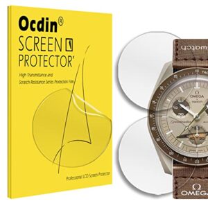 screen protector for omega x swatch speedmaster moonswatch, hydrogel tpu soft film for acrylic crystal (2)
