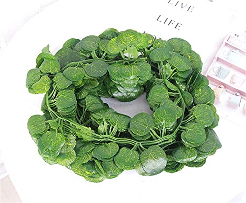 U-K Artificial Vine Reptile Terrarium Box Habitat Decoration Lizard Green Fake Plants Leaves Useful